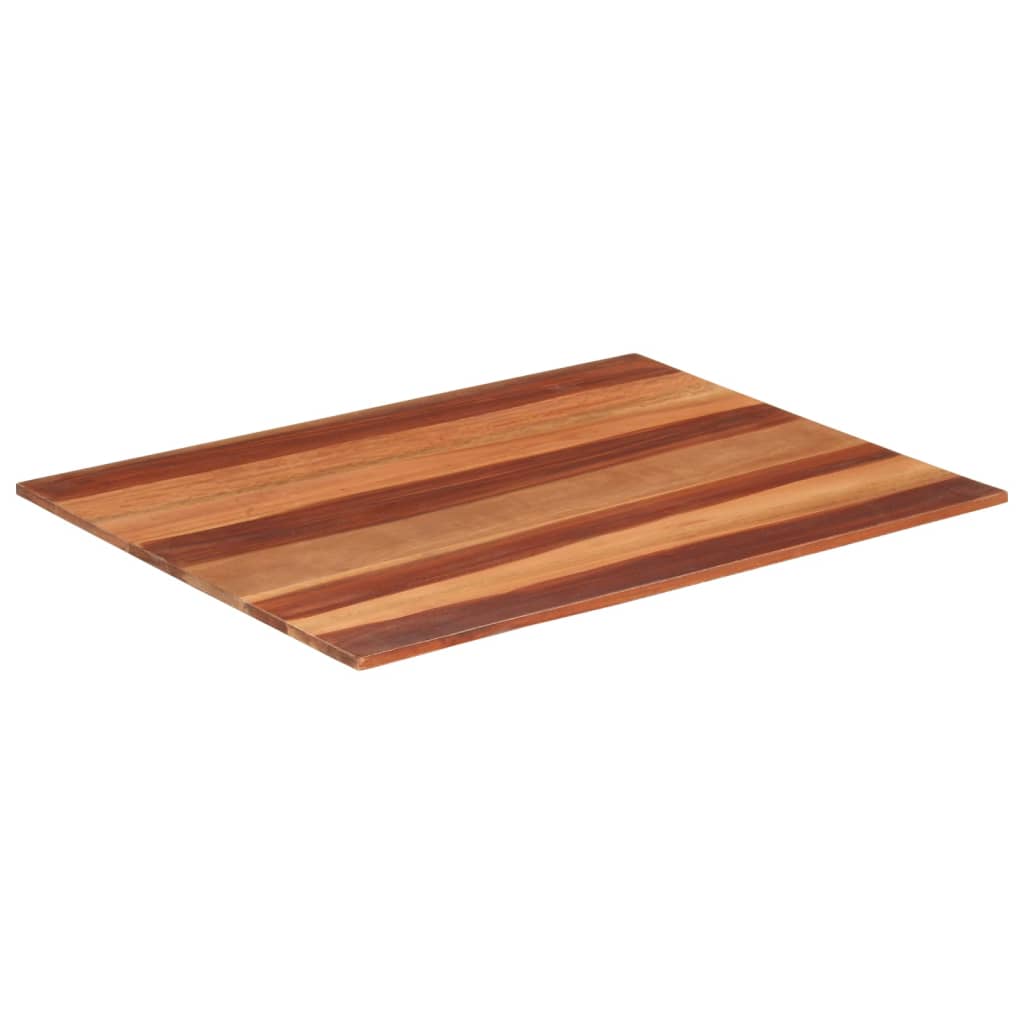 vidaXL Tampo de mesa madeira de sheesham maciça 15-16 mm 70x90 cm