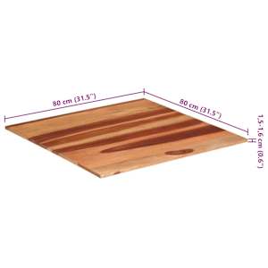 Stolní deska masivní akáciové dřevo 15–16 mm 80 x 80 cm - obrázek 8
