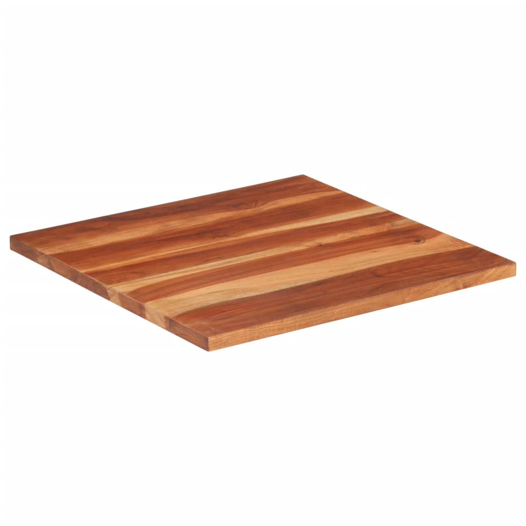 vidaXL Dessus de table Bois solide 25-27 mm 60x60 cm