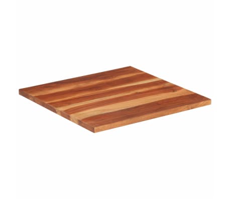 vidaXL Dessus de table Bois solide 25-27 mm 60x60 cm