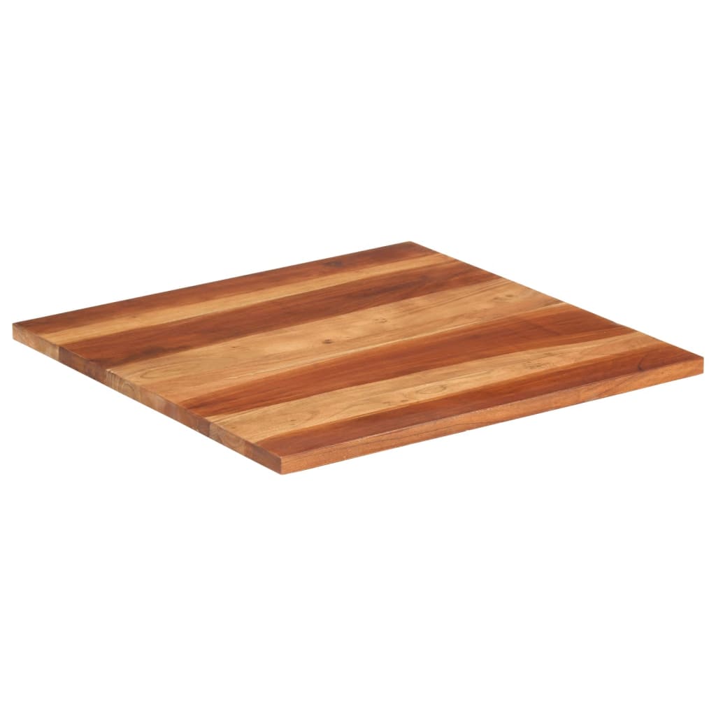 Stolní deska masivní sheeshamové dřevo 25–27 mm 70 x 70 cm