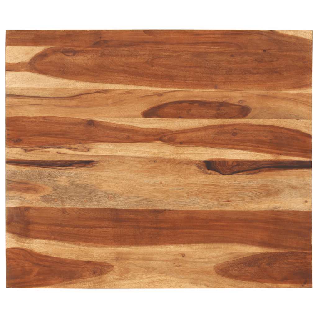 vidaXL Tischplatte Massivholz Akazie 25-27 mm 70x80 cm