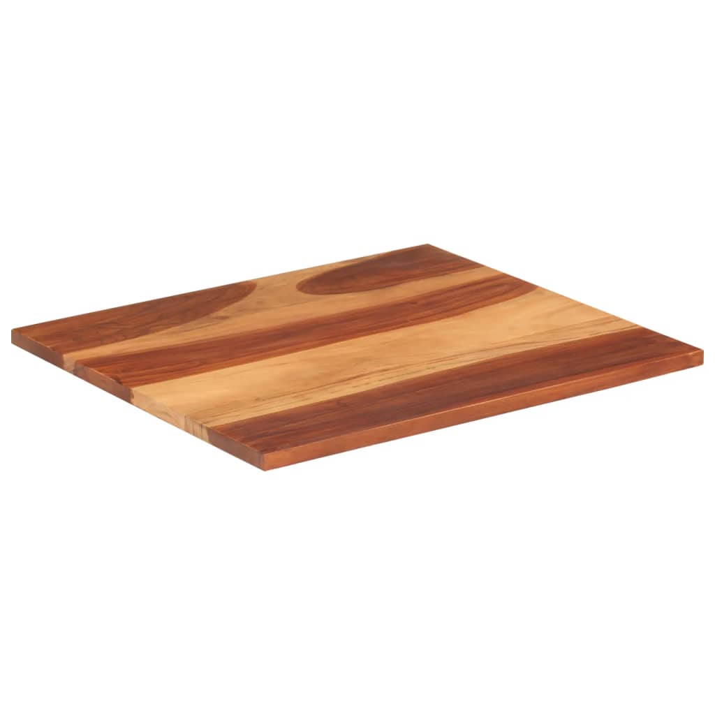 Stolní deska masivní sheeshamové dřevo 25–27 mm 70 x 80 cm