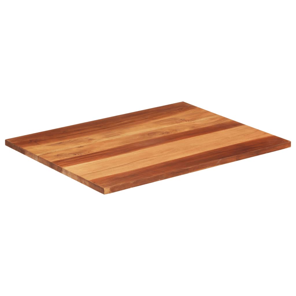 vidaXL Tampo de mesa madeira de sheesham maciça 25-27 mm 70x90 cm