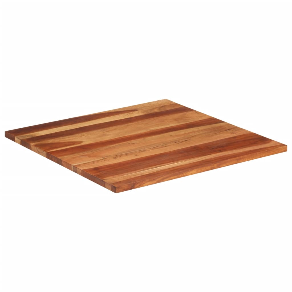 vidaXL Blat de masă, 80 x 80 cm, lemn masiv de sheesham, 25-27 mm
