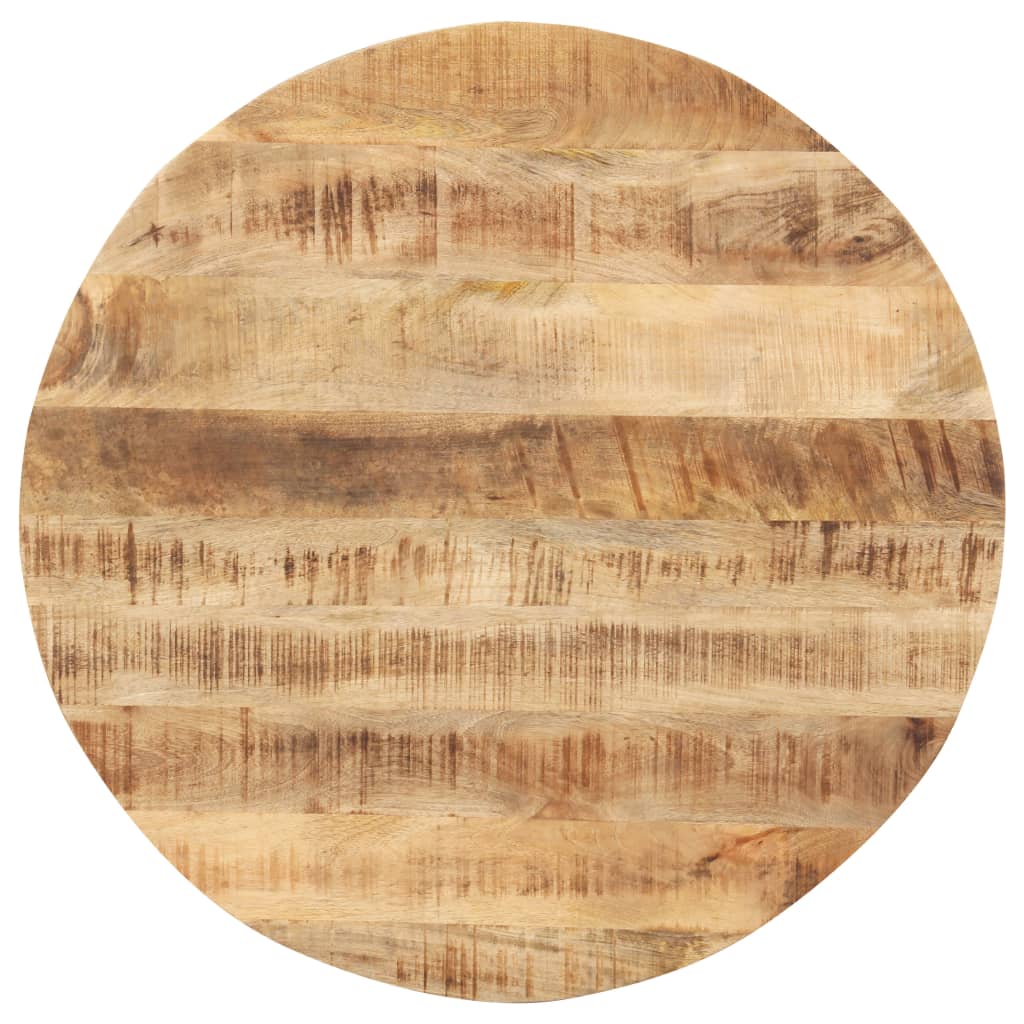vidaXL Table Top Solid Mango Wood Round 0.59 - 0.63 " 19.7 "