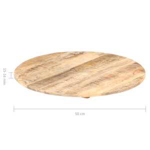 Stolní deska masivní mangovníkové dřevo kulatá 15–16 mm 50 cm - obrázek 8