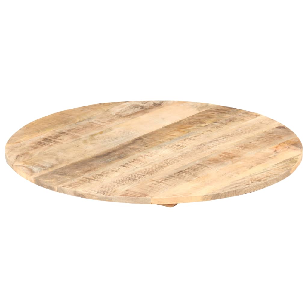 Stolní deska masivní mangovníkové dřevo kulatá 15–16 mm 80 cm