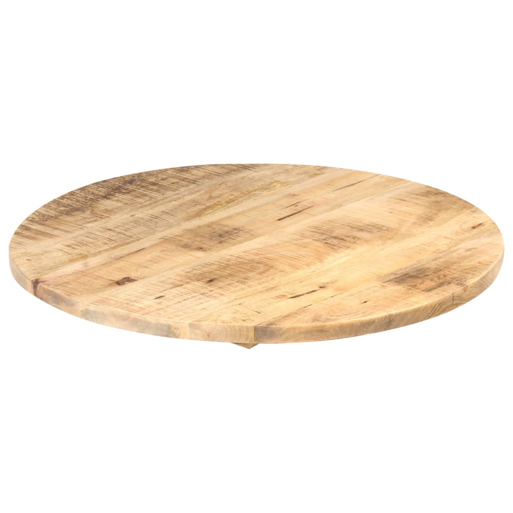 Stolní deska masivní mangovníkové dřevo kulatá 25–27 mm 40 cm