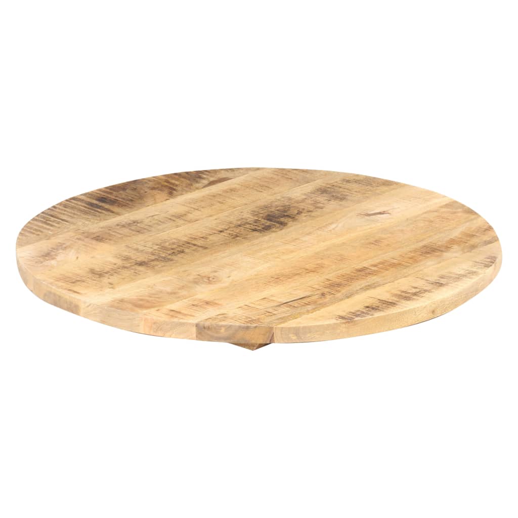 Stolní deska masivní mangovníkové dřevo kulatá 25–27 mm 70 cm