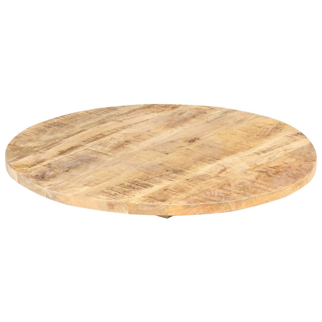 Stolní deska masivní mangovníkové dřevo kulatá 25–27 mm 70 cm