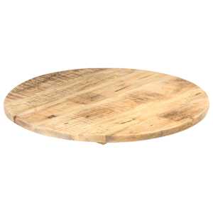 Stolní deska masivní mangovníkové dřevo kulatá 25–27 mm 70 cm - obrázek 8