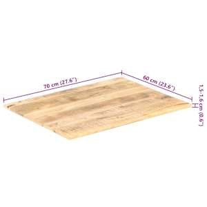 Stolní deska masivní mangovníkové dřevo 15–16 mm 70 x 60 cm - obrázek 10