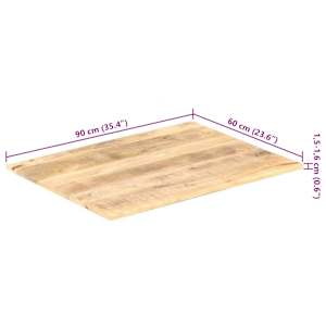 Stolní deska masivní mangovníkové dřevo 15–16 mm 90 x 60 cm - obrázek 10