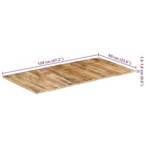 Stolní deska masivní mangovníkové dřevo 15–16 mm 120 x 60 cm - obrázek 11