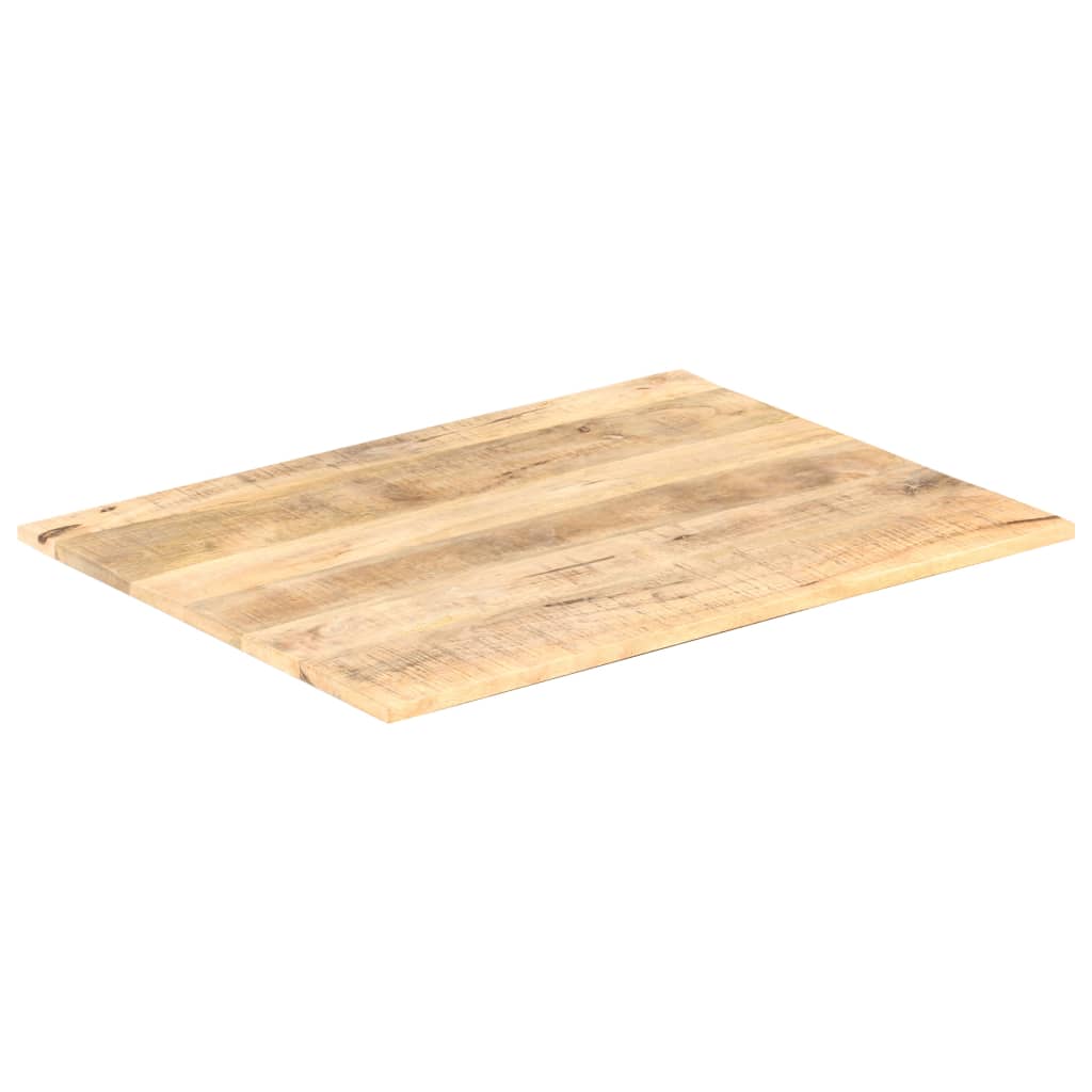 vidaXL Tampo de mesa madeira de mangueira maciça 15-16 mm 80x70 cm