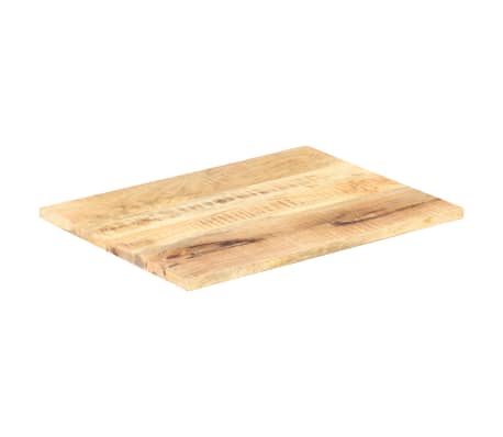 vidaXL Dessus de table Bois de manguier solide 25-27 mm 90x70 cm