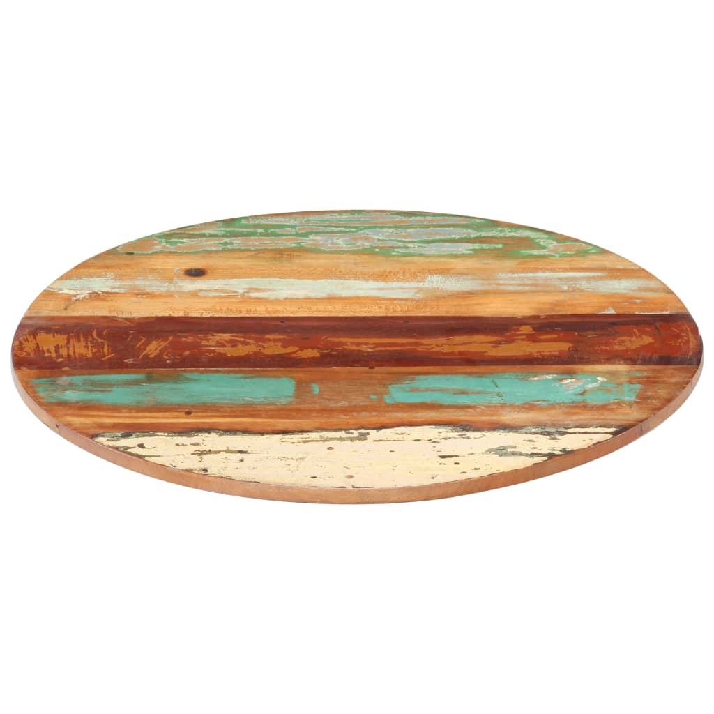 vidaXL Tablero de mesa redonda madera reciclada maciza 40 cm 15-16 mm