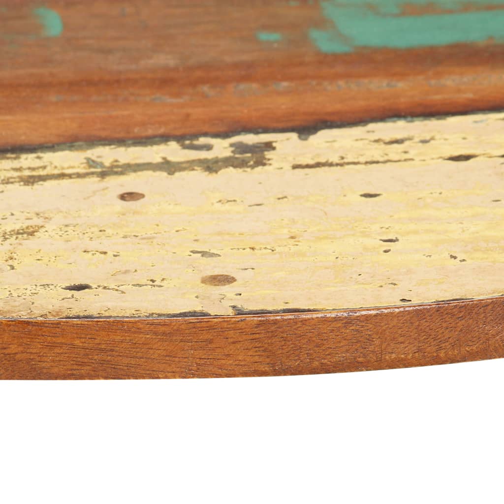 Kulatá stolní deska 40 cm 15–16 mm masivní recyklované dřevo