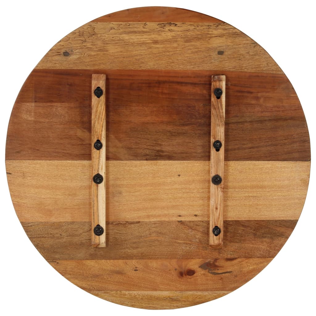 Kulatá stolní deska 70 cm 15–16 mm masivní recyklované dřevo
