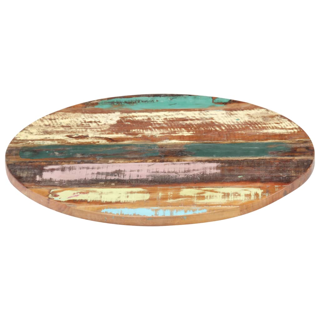 vidaXL Tafelblad rond 25-27 mm 40 cm massief gerecycled hout afbeelding