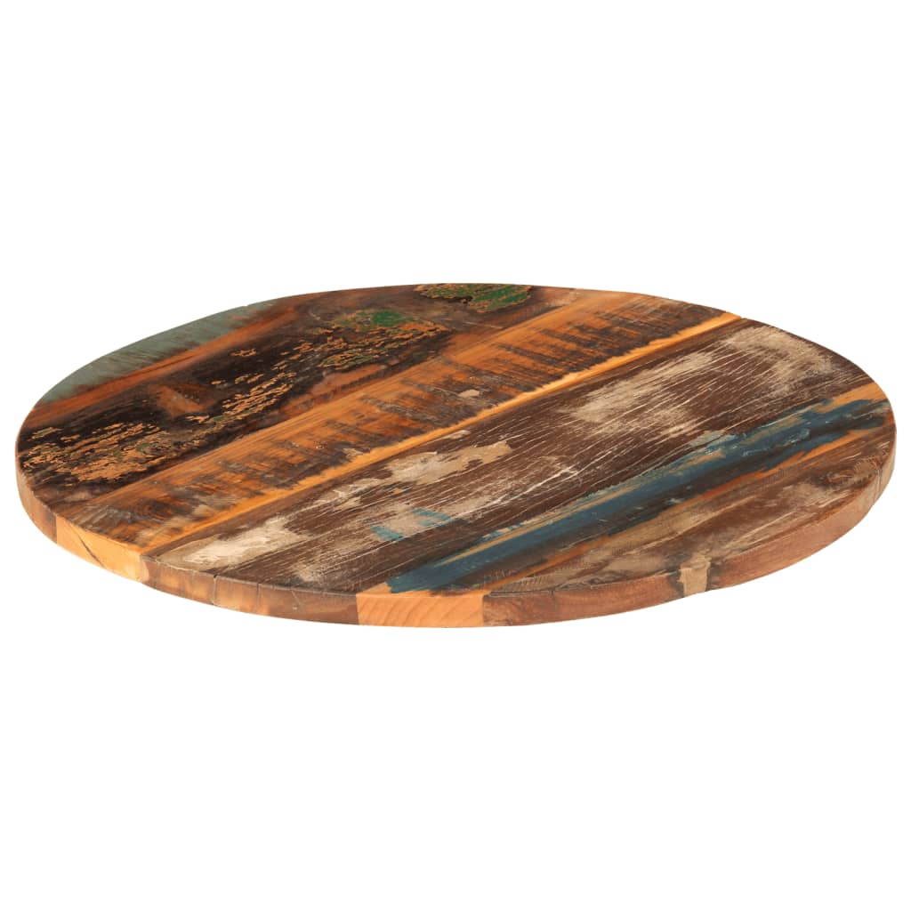 Kulatá stolní deska 60 cm 25–27 mm masivní recyklované dřevo
