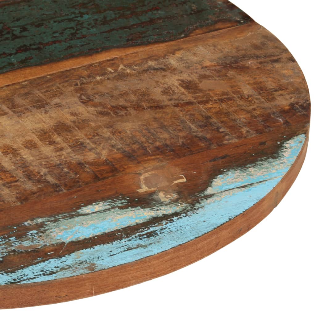 Kulatá stolní deska 70 cm 25–27 mm masivní recyklované dřevo