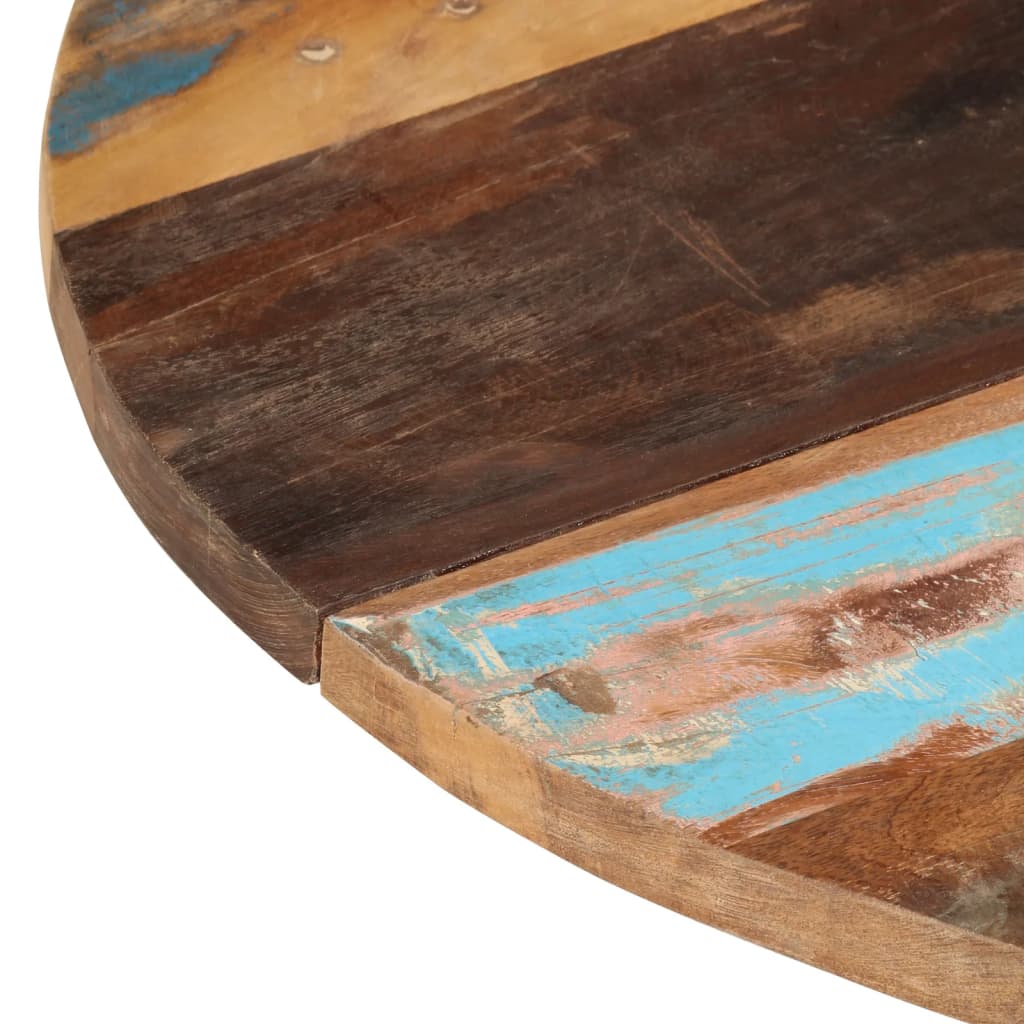 Kulatá stolní deska 80 cm 25–27 mm masivní recyklované dřevo