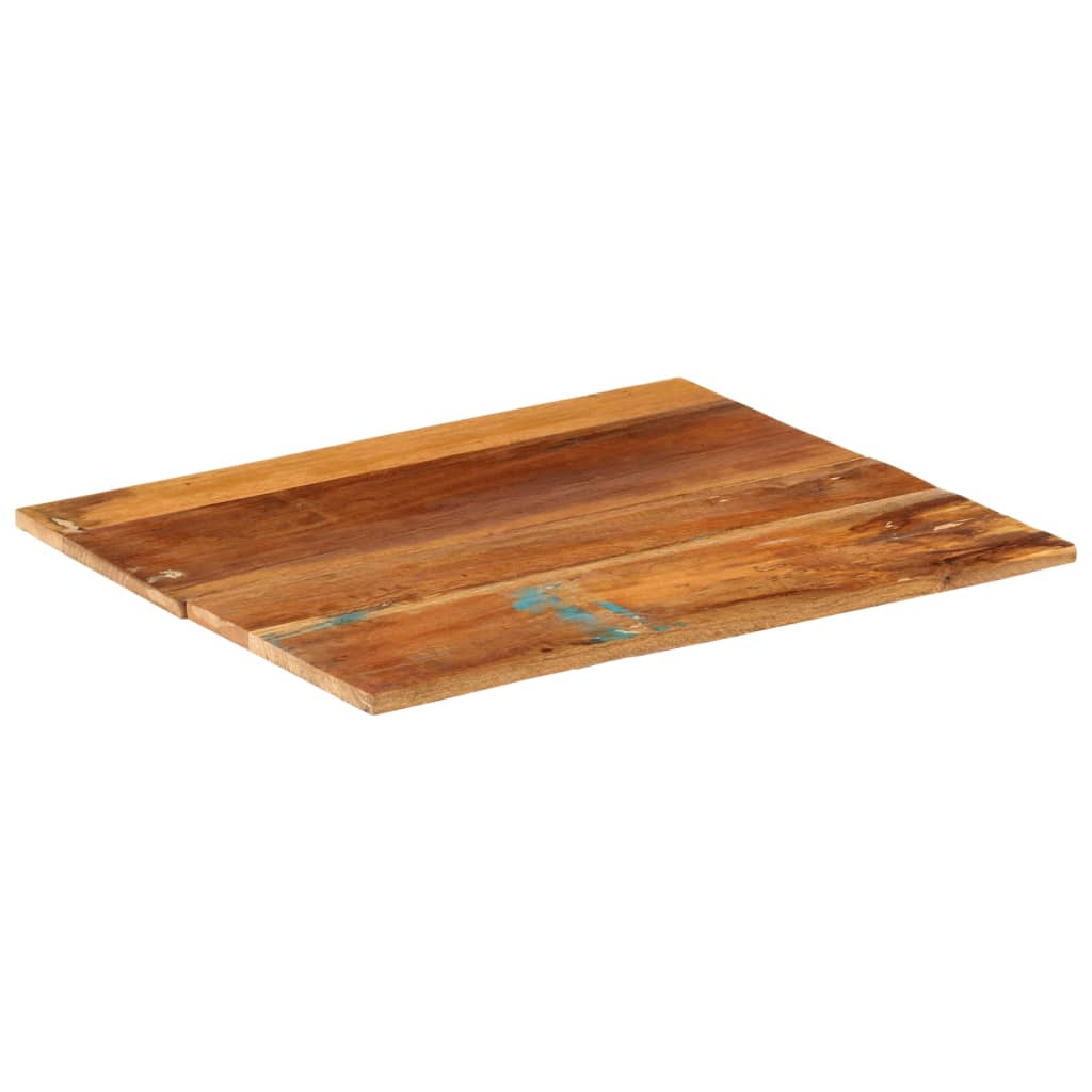 Hranatá stolní deska 60×60cm 15–16 mm masivní recyklované dřevo