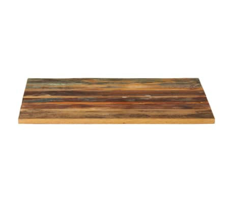 vidaXL Tablero mesa cuadrada madera reciclada maciza 60x60 cm 15-16 mm