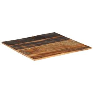 Čtvercová stolní deska 70 x 70 cm 15–16 mm recyklované dřevo - obrázek 3