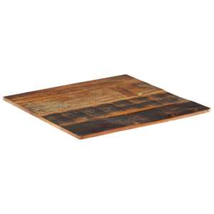 Čtvercová stolní deska 70 x 70 cm 15–16 mm recyklované dřevo - obrázek 4