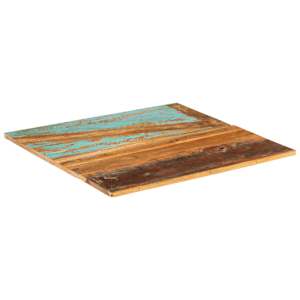 Čtvercová stolní deska 70 x 70 cm 15–16 mm recyklované dřevo - obrázek 5