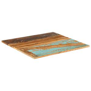 Čtvercová stolní deska 70 x 70 cm 15–16 mm recyklované dřevo - obrázek 6