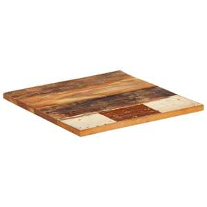 Hranatá stolní deska 60×60cm 25–27 mm masivní recyklované dřevo - obrázek 5