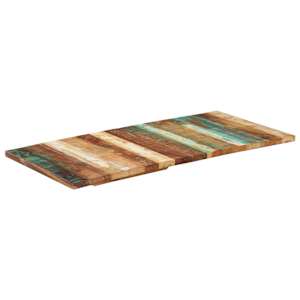 Obdélníková stolní deska 60 x 120 cm 25–27 mm recyklované dřevo
