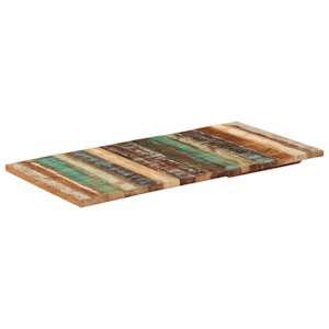 Obdélníková stolní deska 60 x 120 cm 25–27 mm recyklované dřevo - obrázek 5