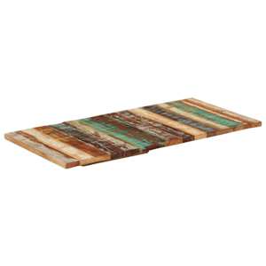 Obdélníková stolní deska 60 x 120 cm 25–27 mm recyklované dřevo - obrázek 6