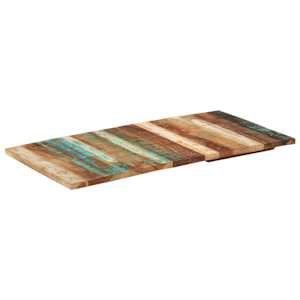 Obdélníková stolní deska 60 x 120 cm 25–27 mm recyklované dřevo - obrázek 7