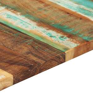 Obdélníková stolní deska 60 x 120 cm 25–27 mm recyklované dřevo - obrázek 10