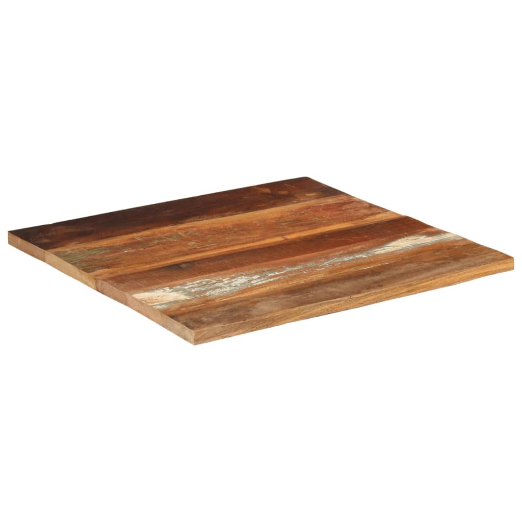 Stolní deska čtverec 70x70 cm 25–27mm masivní recyklované dřevo
