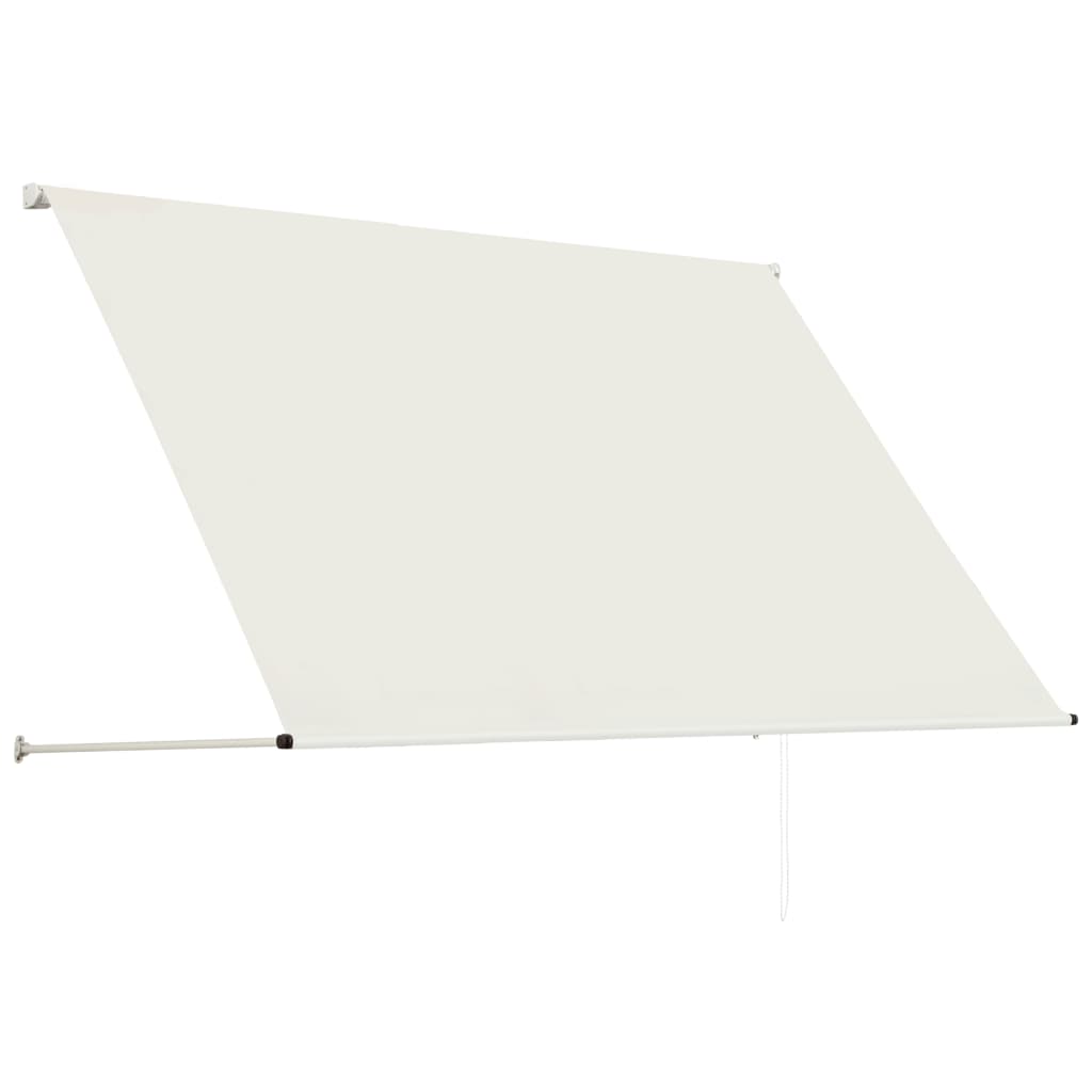 vidaXL Retractable Awning 78.7"x59.1" Cream