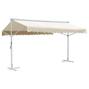 vidaXL iseseisev varikatus 500 x 300 cm, kreemjasvalge