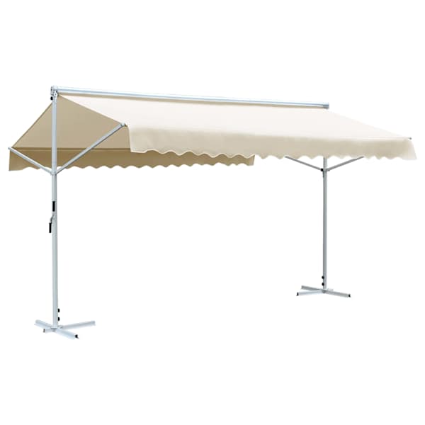 vidaXL iseseisev varikatus 500 x 300 cm, kreemjasvalge
