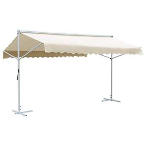 Prostostoječa tenda 500x300 cm krem