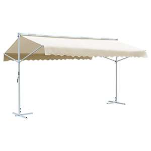 Prostostoječa tenda 600x300 cm krem