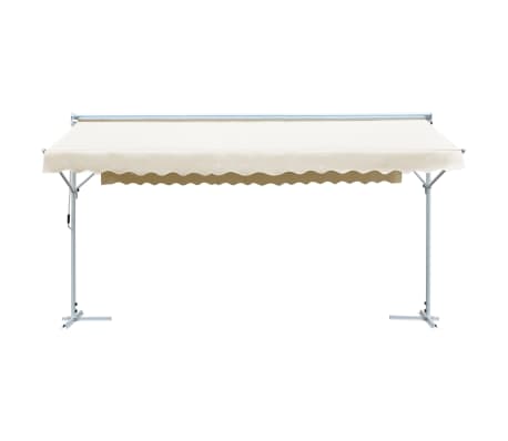 vidaXL 自立型オーニング 600×300cm クリーム