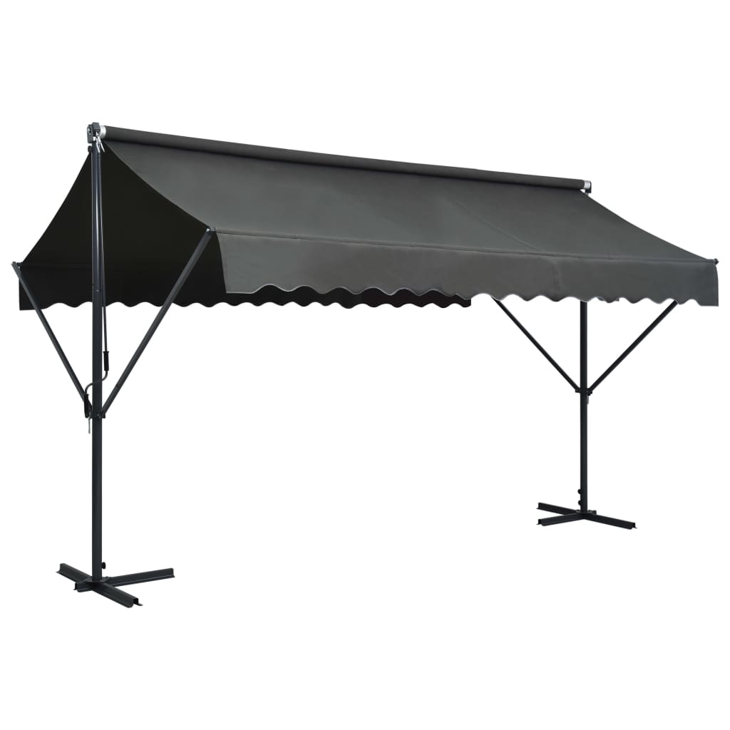 Image of vidaXL Free Standing Awning 400x300 cm Anthracite