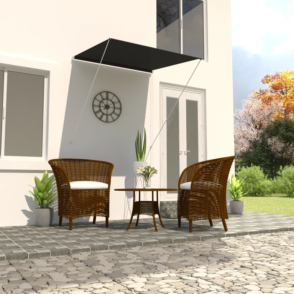 vidaXL Einziehbare Markise 100×150 cm Anthrazit