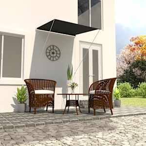 Zložljiva tenda 100x150 cm antracitna